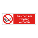 Rauchen am Eingang verboten