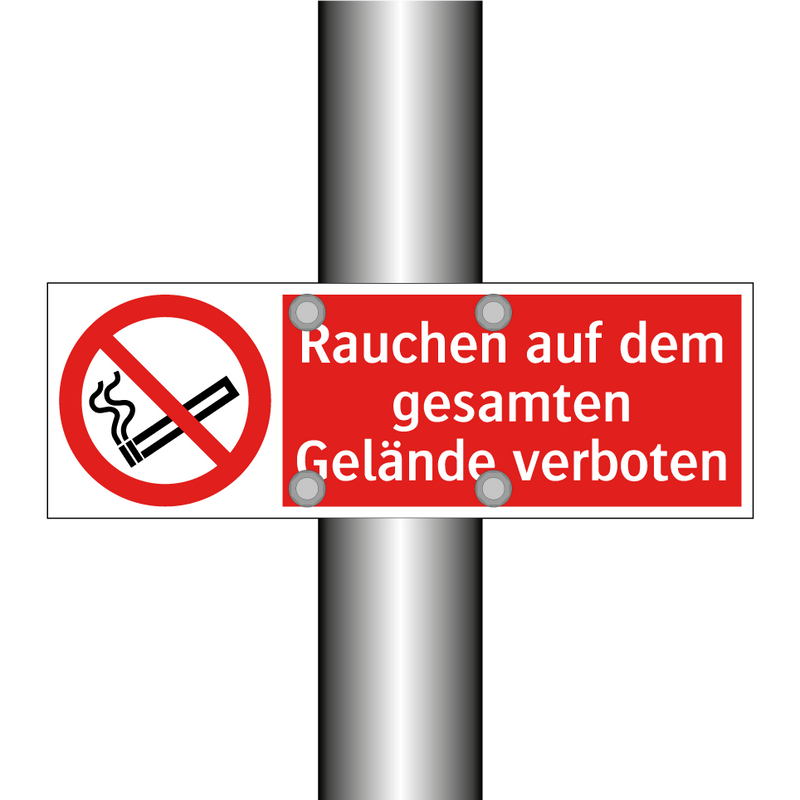 Rauchen auf dem gesamten Gelände verboten