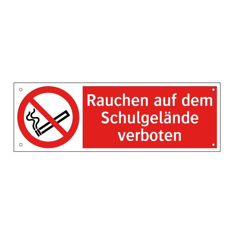 Rauchen auf dem Schulgelände verboten