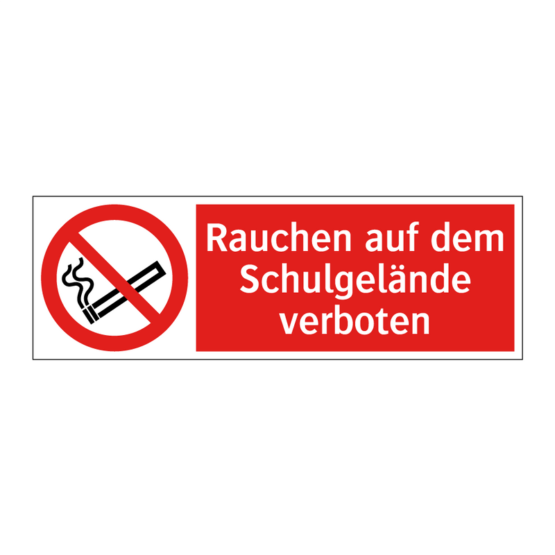 Rauchen auf dem Schulgelände verboten