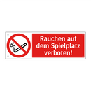 Rauchen auf dem Spielplatz verboten!