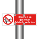 Rauchen im gesamten Gebäude verboten!