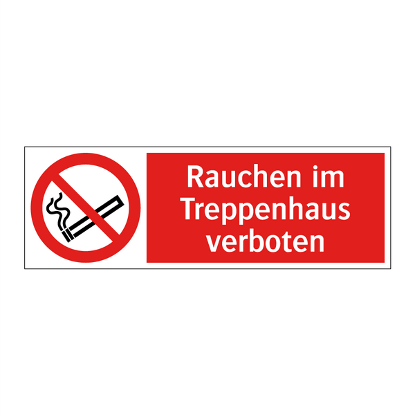 Rauchen im Treppenhaus verboten