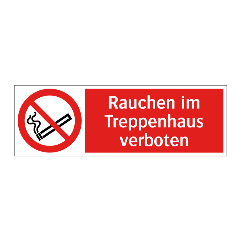 Rauchen im Treppenhaus verboten