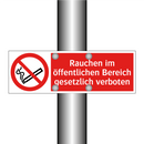 Rauchen im öffentlichen Bereich gesetzlich verboten