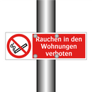 Rauchen in den Wohnungen verboten