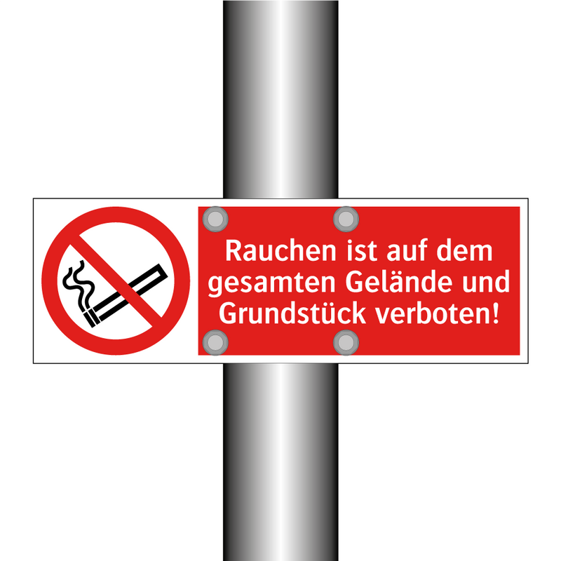Rauchen ist auf dem gesamten Gelände und Grundstück verboten!