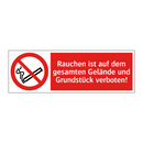 Rauchen ist auf dem gesamten Gelände und Grundstück verboten!