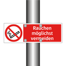 Rauchen möglichst vermeiden
