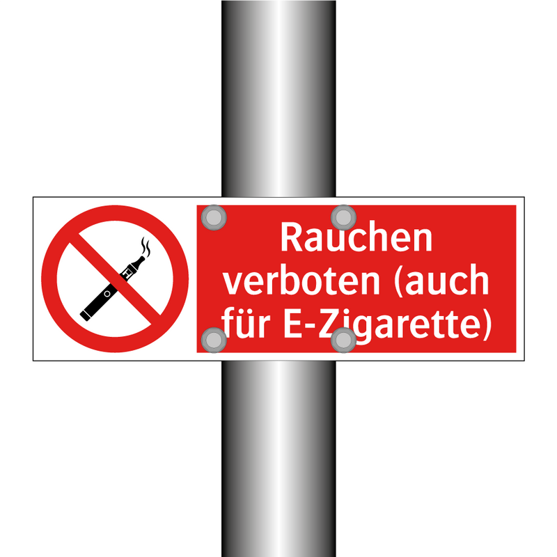 Rauchen verboten (auch für E-Zigarette)