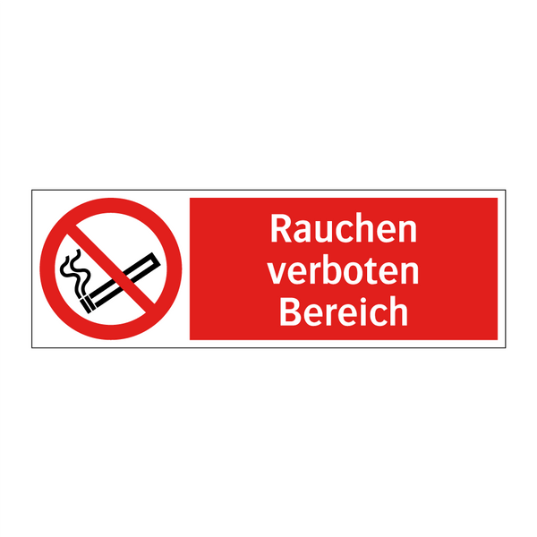 Rauchen verboten Bereich