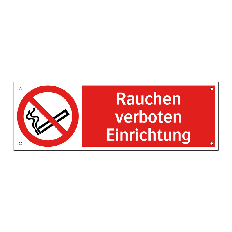 Rauchen verboten Einrichtung