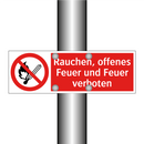 Rauchen, offenes Feuer und Feuer verboten