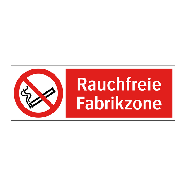 Rauchfreie Fabrikzone