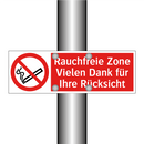 Rauchfreie Zone Vielen Dank für Ihre Rücksicht