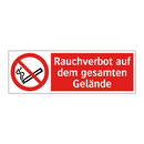 Rauchverbot auf dem gesamten Gelände