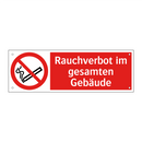 Rauchverbot im gesamten Gebäude