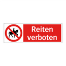 Reiten verboten