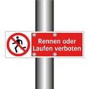 Rennen oder Laufen verboten