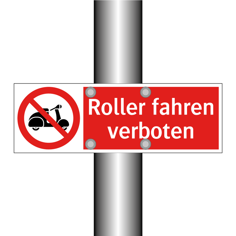 Roller fahren verboten