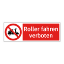 Roller fahren verboten