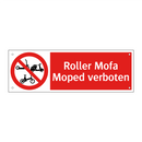 Roller Mofa Moped verboten