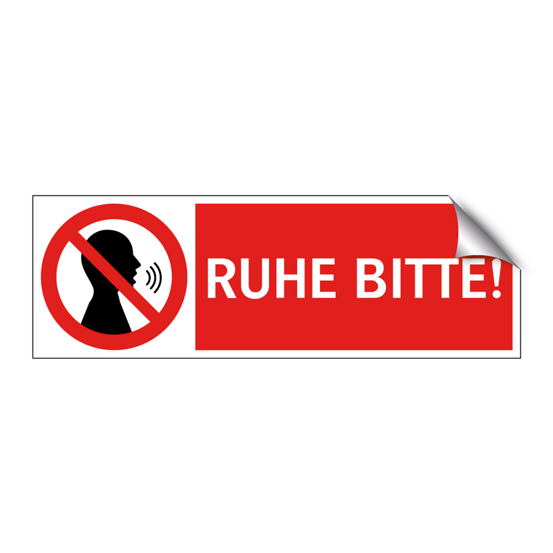 RUHE BITTE!