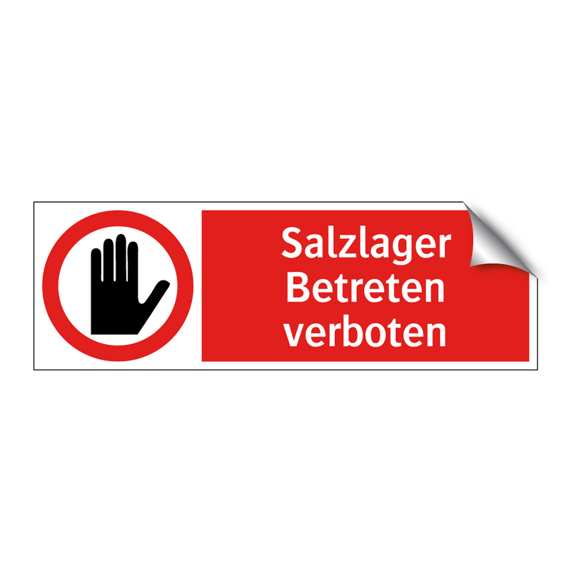 Salzlager Betreten verboten