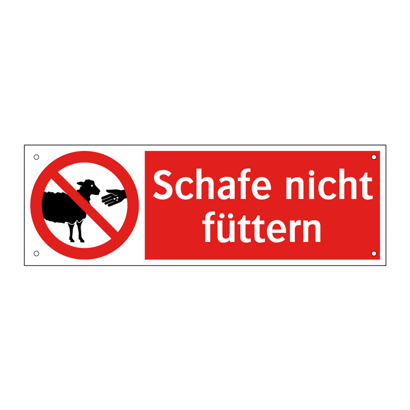 Schafe nicht füttern