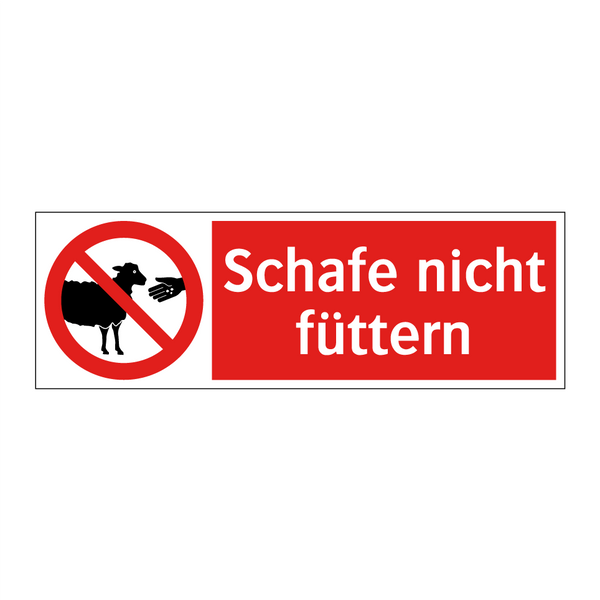Schafe nicht füttern