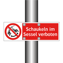 Schaukeln im Sessel verboten