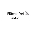 Fläche frei lassen