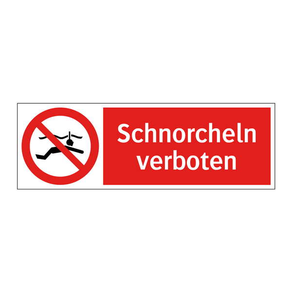 Schnorcheln verboten