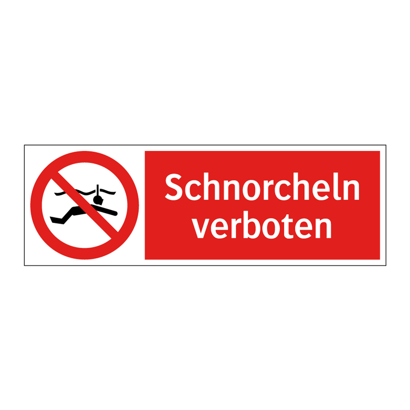 Schnorcheln verboten