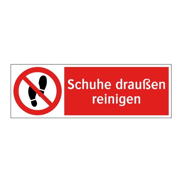 Schuhe draußen reinigen