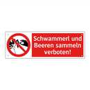 Schwammerl und Beeren sammeln verboten!