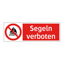 Segeln verboten