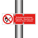 Sicherheitsausrüstung: Pestizide - Rauchen und offenes Feuer verboten