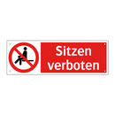 Sitzen verboten