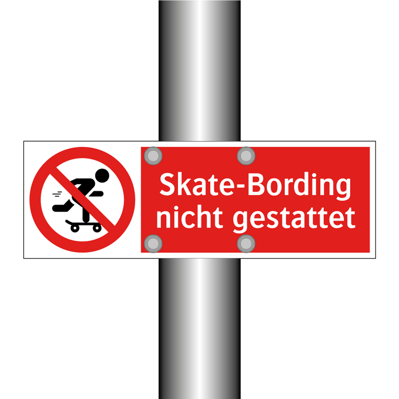 Skate-Bording nicht gestattet