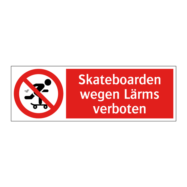 Skateboarden wegen Lärms verboten