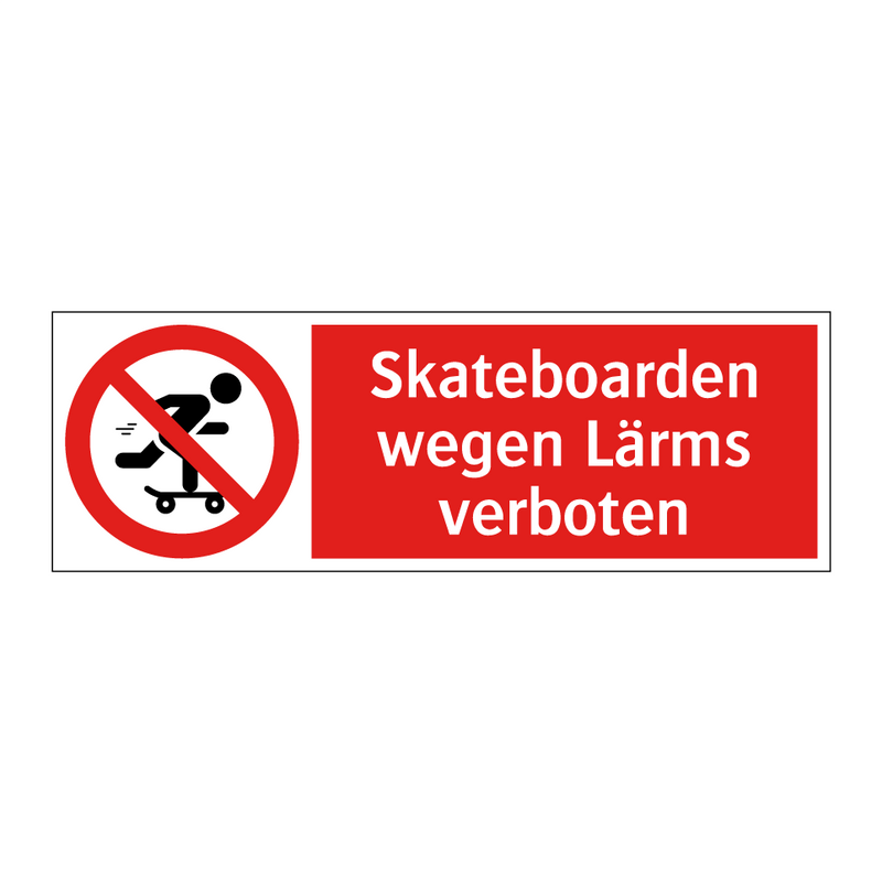Skateboarden wegen Lärms verboten