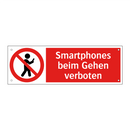 Smartphones beim Gehen verboten
