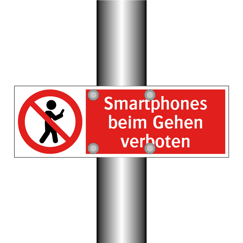 Smartphones beim Gehen verboten