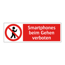 Smartphones beim Gehen verboten