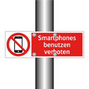 Smartphones benutzen verboten