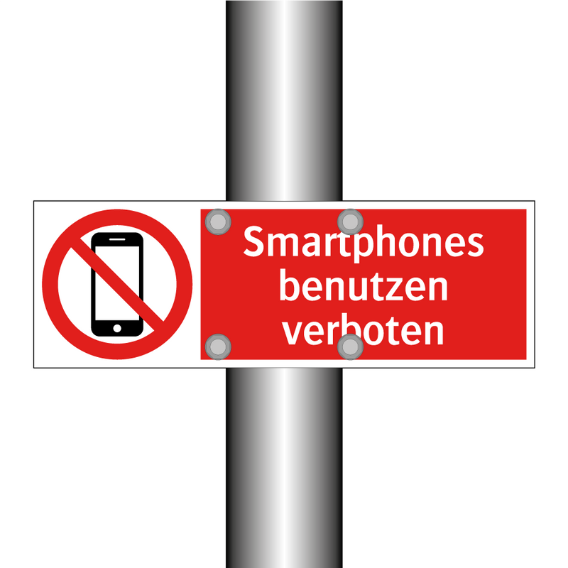 Smartphones benutzen verboten