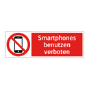 Smartphones benutzen verboten