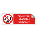 Sperrmüll abstellen verboten!