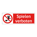 Spielen verboten